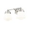 Z-Lite Vaughn Vanity, 2-Light, 7.75 In.W x 15.5 In.L x 9.5 In.H, Brushed Nickel/Matte Opal 735-2V-BN - alternate 4